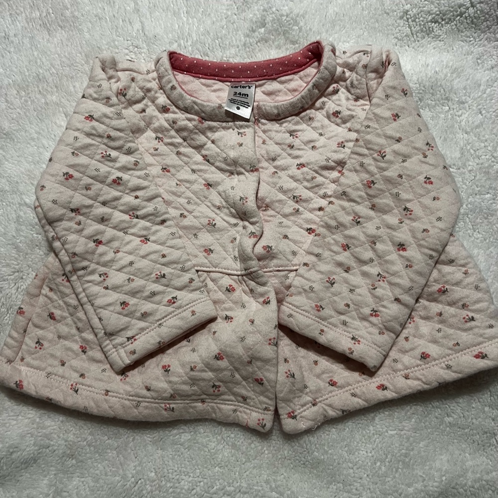 Carter's Light Pink Quilted Kids Puffer Jacket